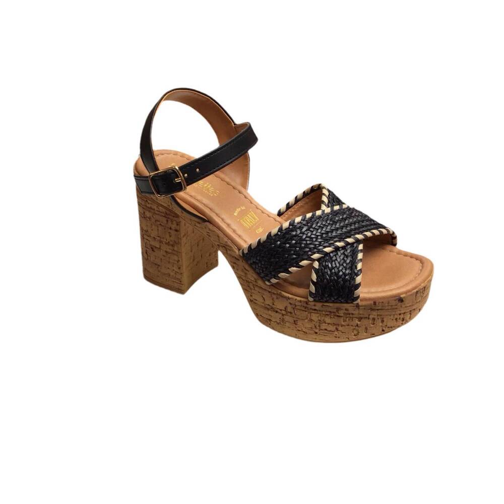 NEW SEYCHELLES women's italian-crafted platform sandals in black/natural